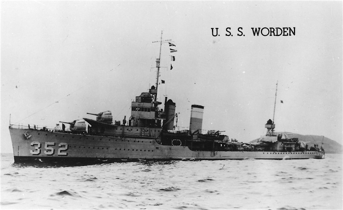 USS Worden (DD 352) broadside view