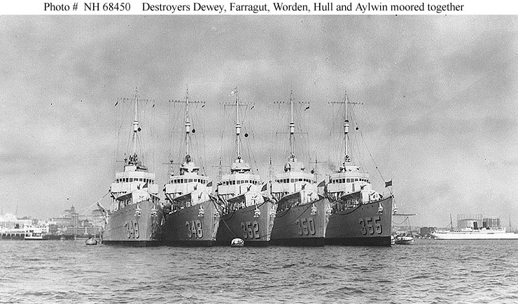 Farragut-class destroyers, mid 1930s