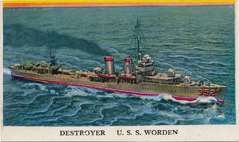 USS Worden (DD 352) circa 1942